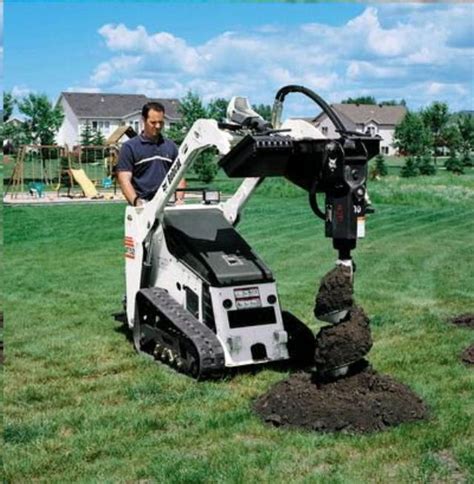 auger skid steer rental|walk behind auger rental.